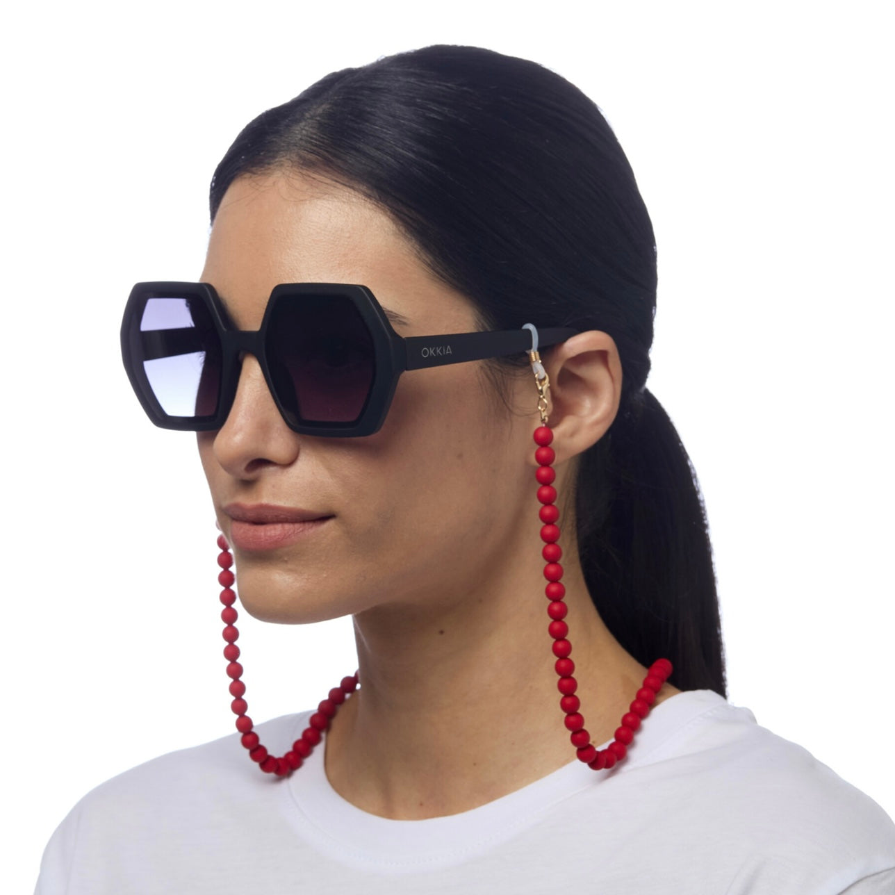 Chaînette Lunette Perles
