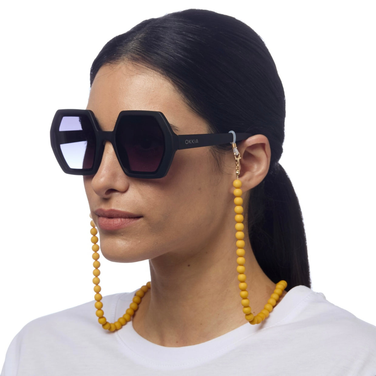 Chaînette Lunette Perles