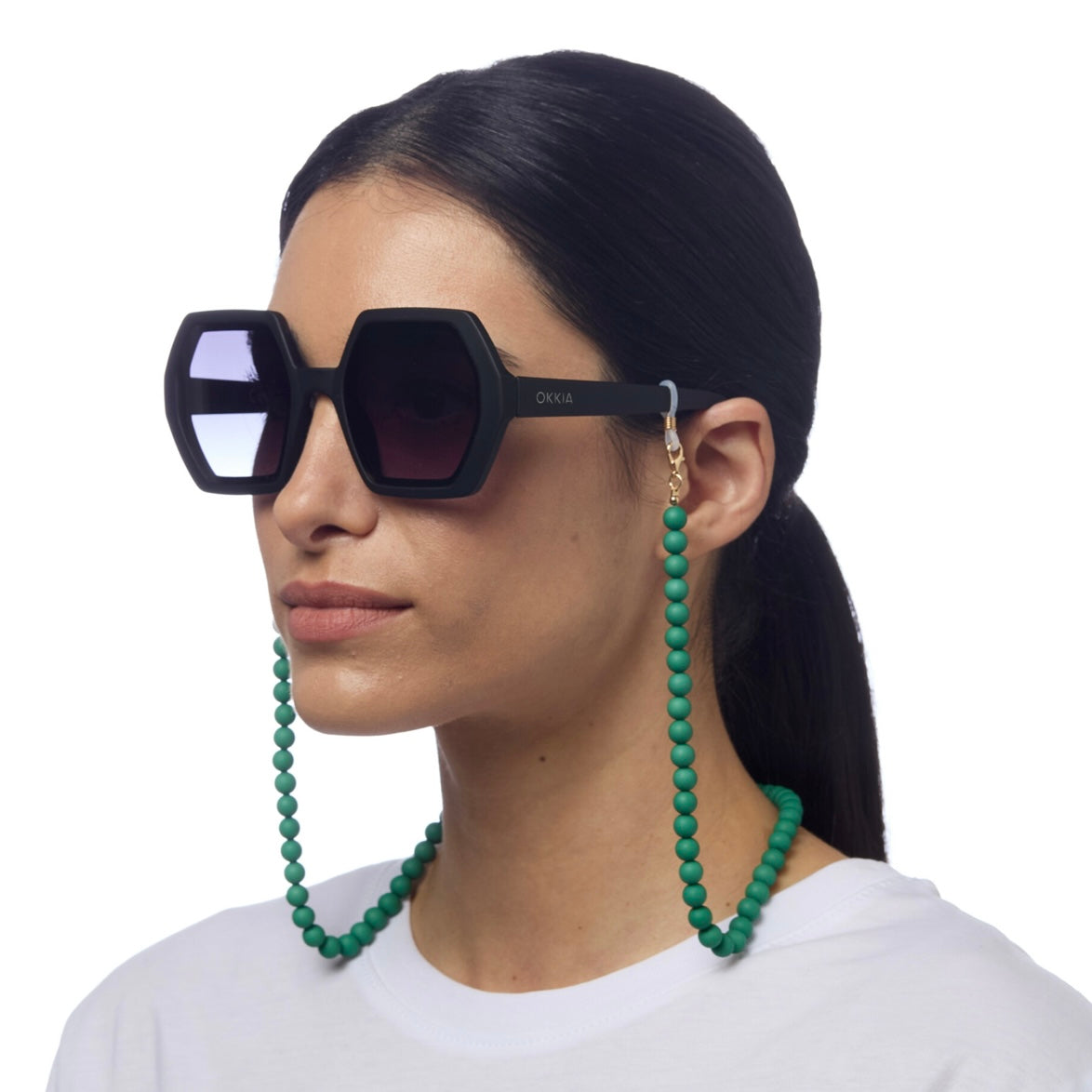 Chaînette Lunette Perles