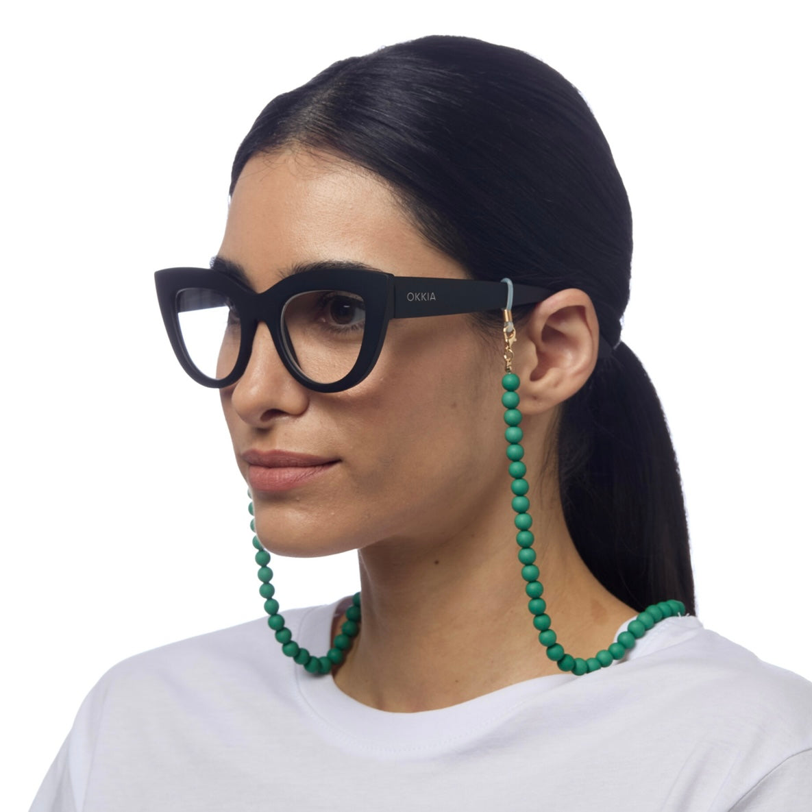 Chaînette Lunette Perles