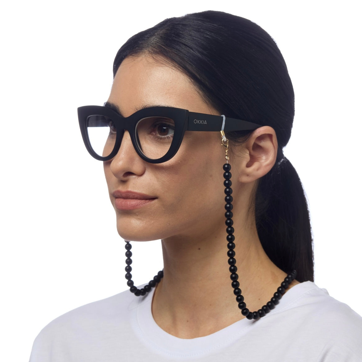 Chaînette Lunette Perles