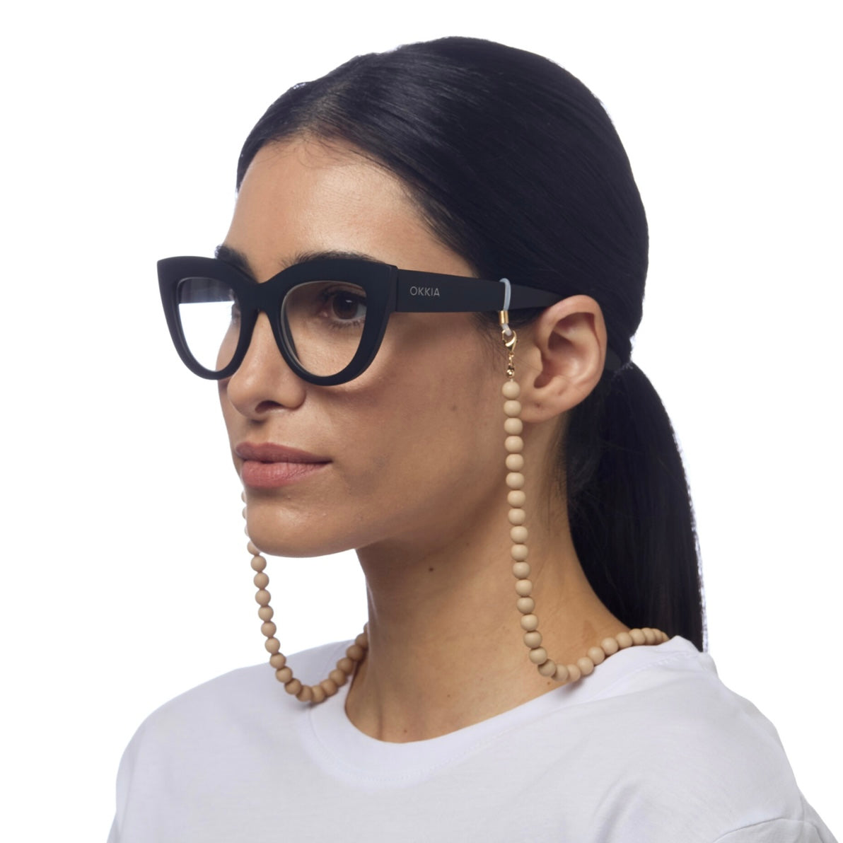 Chaînette Lunette Perles