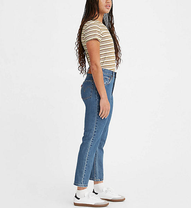 LEVI'S WOMEN 501® ORIGINAL CROPPED JEANS - JAZZ POP