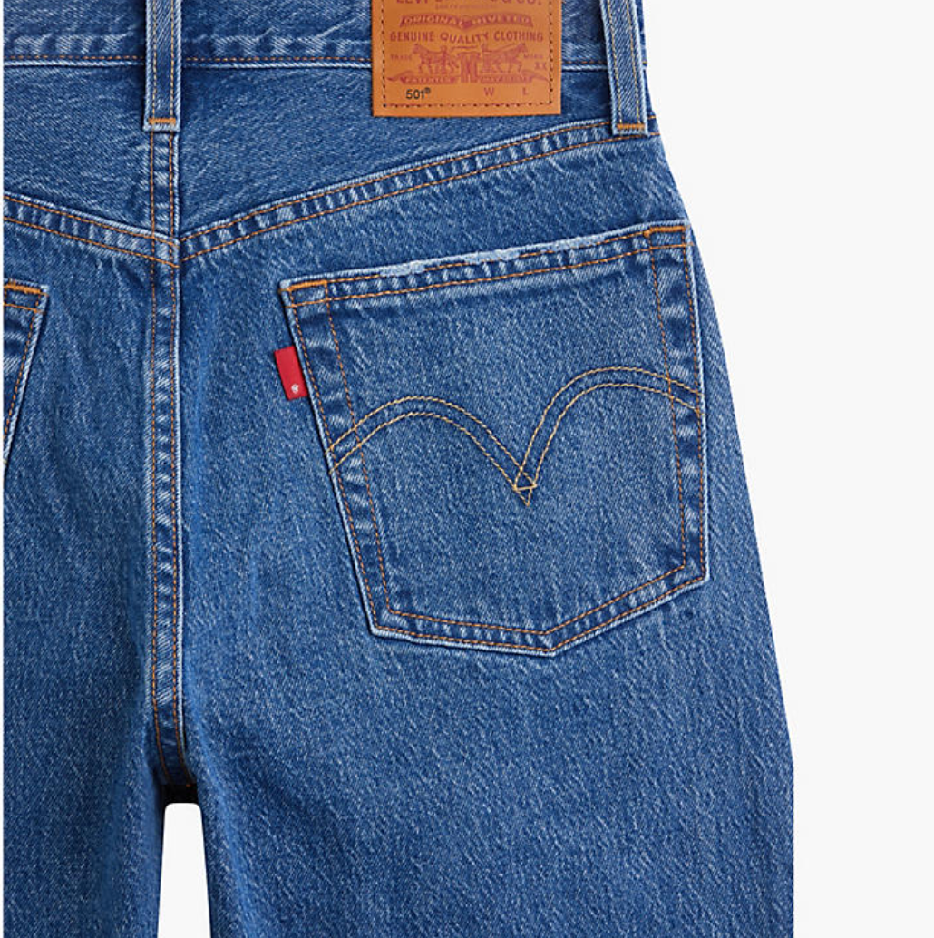 LEVI'S WOMEN 501® ORIGINAL CROPPED JEANS - JAZZ POP