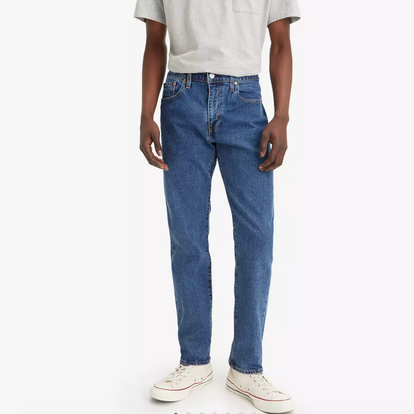 LEVI'S MEN 502 taper stonewash stretch t2