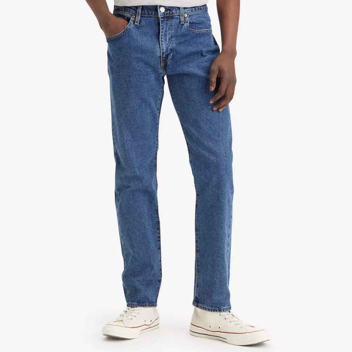 LEVI'S MEN 502 taper stonewash stretch t2