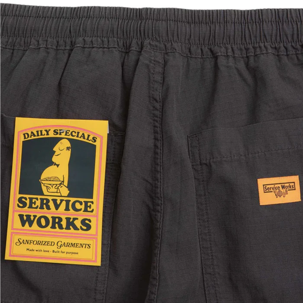Short Ripstop Washed Black