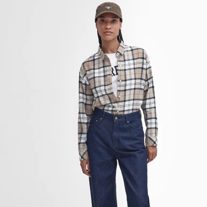 ELISHAW CHECK SHIRT hessian tartan