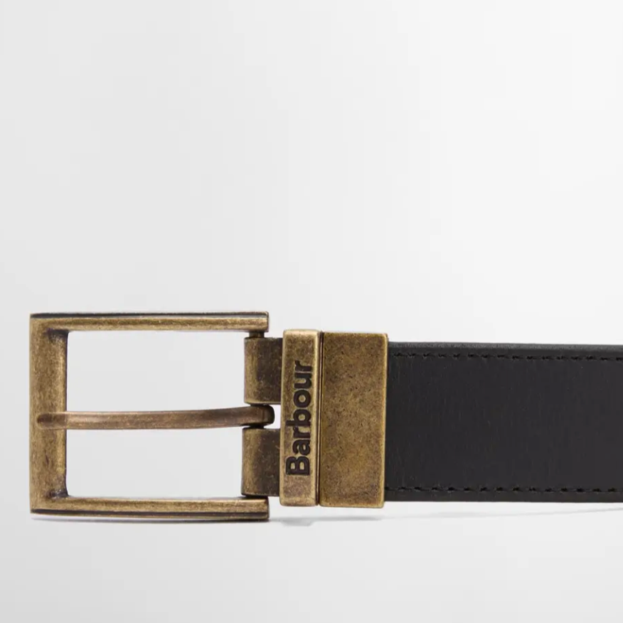 REVERSIBLE TARTAN LEATHER BELT