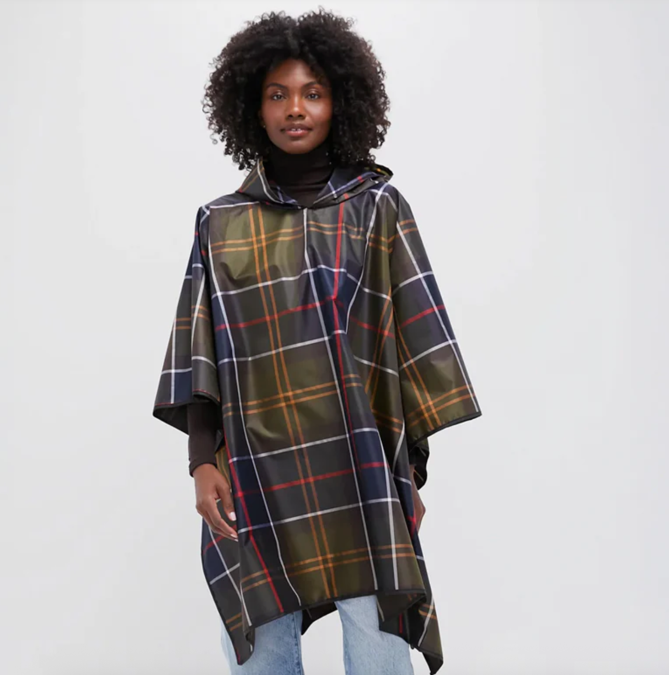 TARTAN SHOWERPROOF PONCHO
