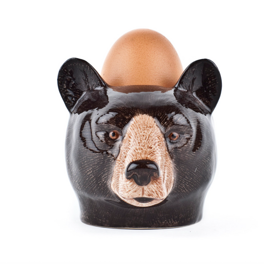 Black Bear Face Egg Cup