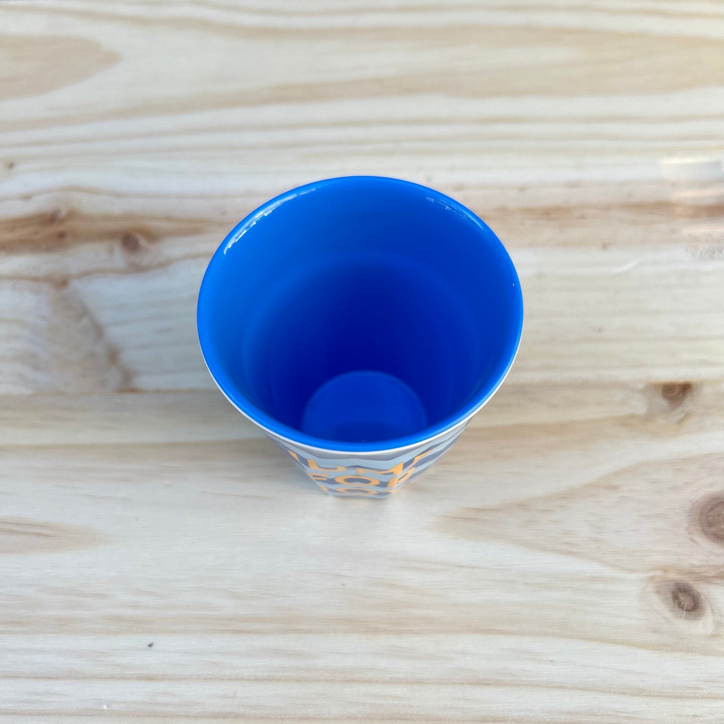 Gobelet en mélamine - Bleu Rayé