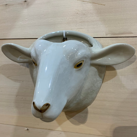 Suffolk White Sheep Wall Vase