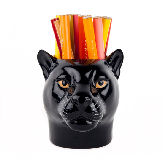 Pot à crayons panthère