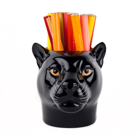 Pot à crayons panthère
