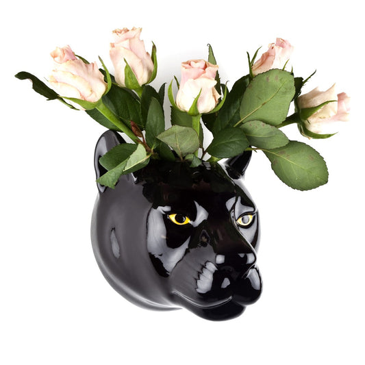 Vase mural tête de panthère