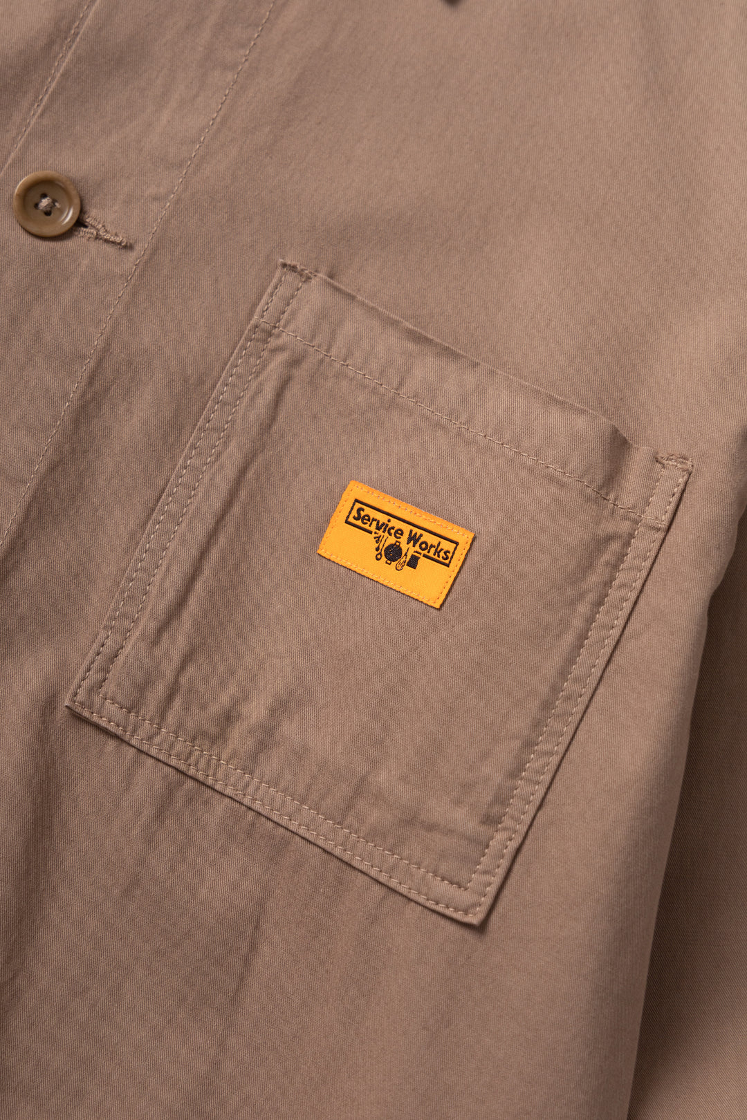 TWILL CHORE SHIRT - Mushroom