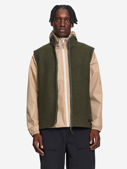 AIGLE - Veste sans manches en laine mélangée T-KIT® - Kaki