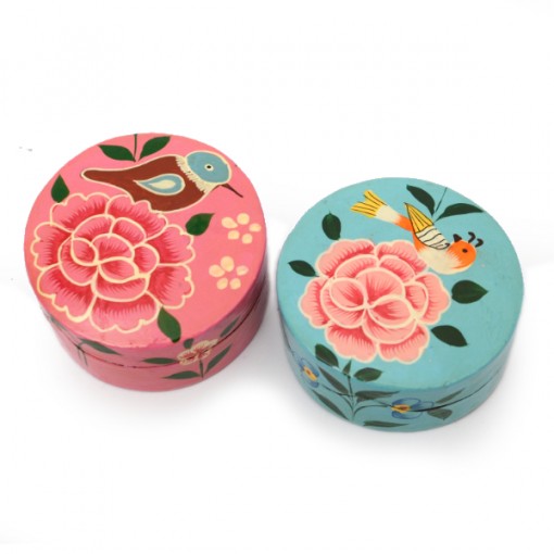 Boîte à pilules peinte