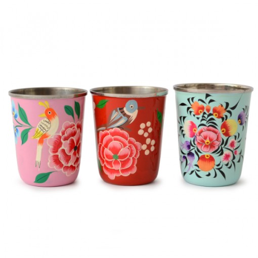 Gobelet peint en acier inoxydable, taille S