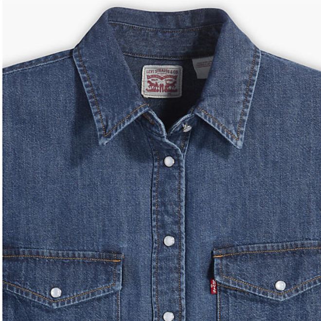 LEVI'S WOMEN ESSENTIAL WESTERN SHIRT - AIR SPACE 3