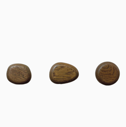 Patère galet de bois
