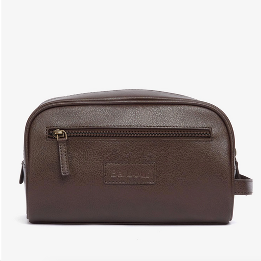 LEATHER WASHBAG