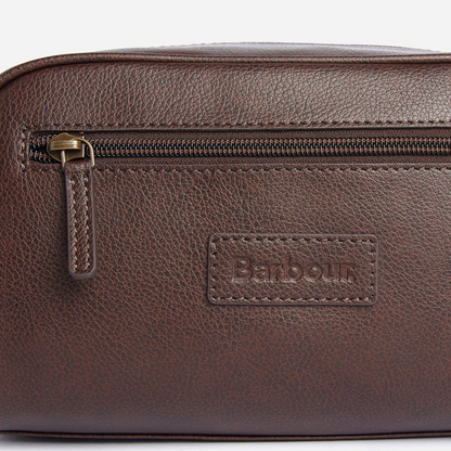 LEATHER WASHBAG