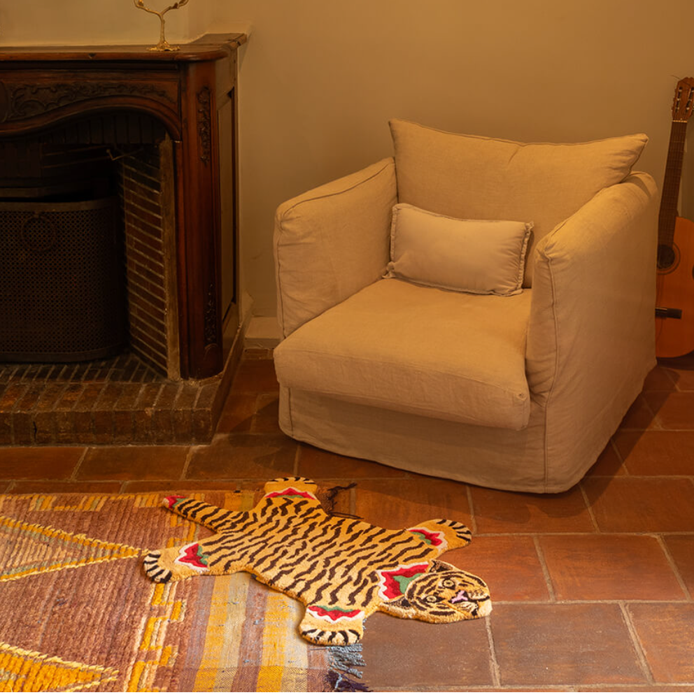 Babul Bombay Tiger Rug Small