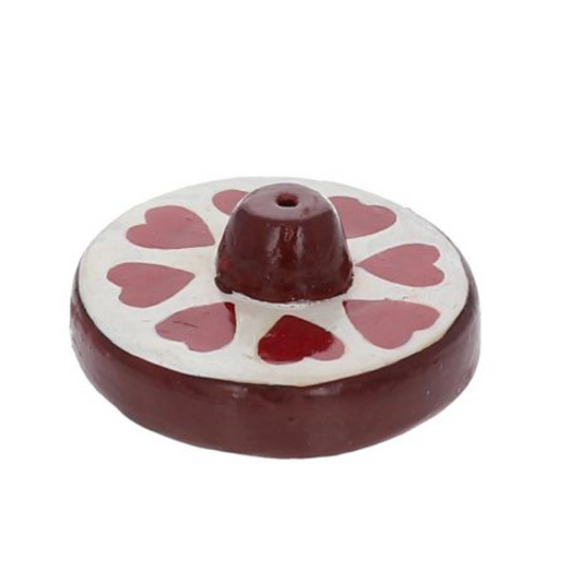 Porte encens coeur rouge