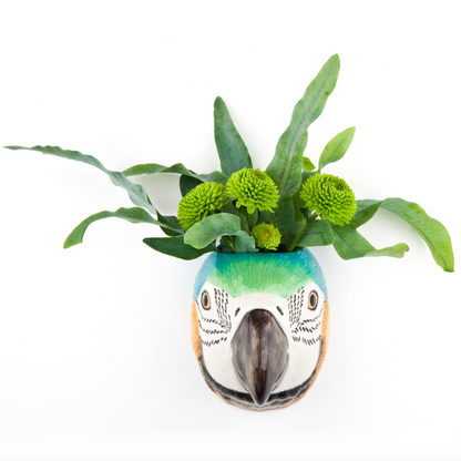 Macaw Wall Vase Small