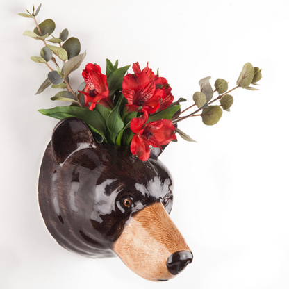 Black Bear Wall vase large