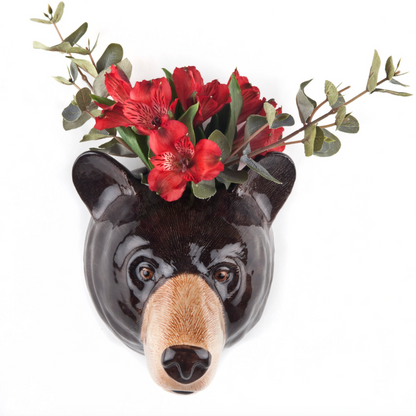 Black Bear Wall vase large