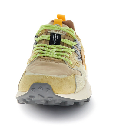 YAMANO 3 UNI SUEDE/NYLON PALE YELLOW-LIGHT BEIGE-OFF WHITE