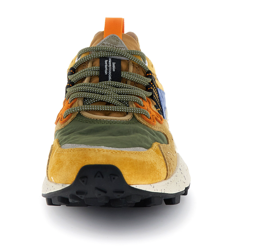 YAMANO 3 UNI SUEDE/NYLON YELLOW-KAKY-BEIGE