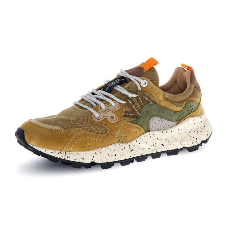 YAMANO 3 MAN SUEDE/CANVAS KAKI-MILITARY