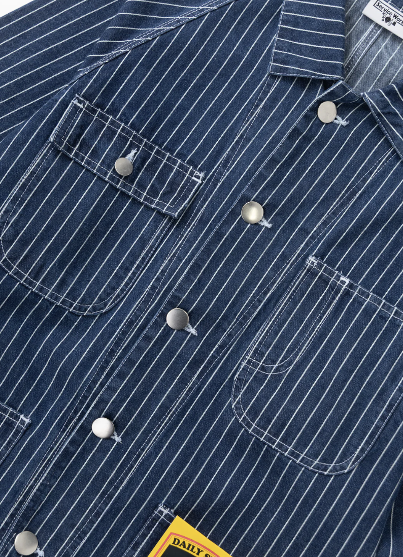 PINSTRIPE DENIM COVERALL 2.0