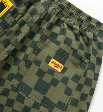 PRINTED CHEF SHORT Olive checker