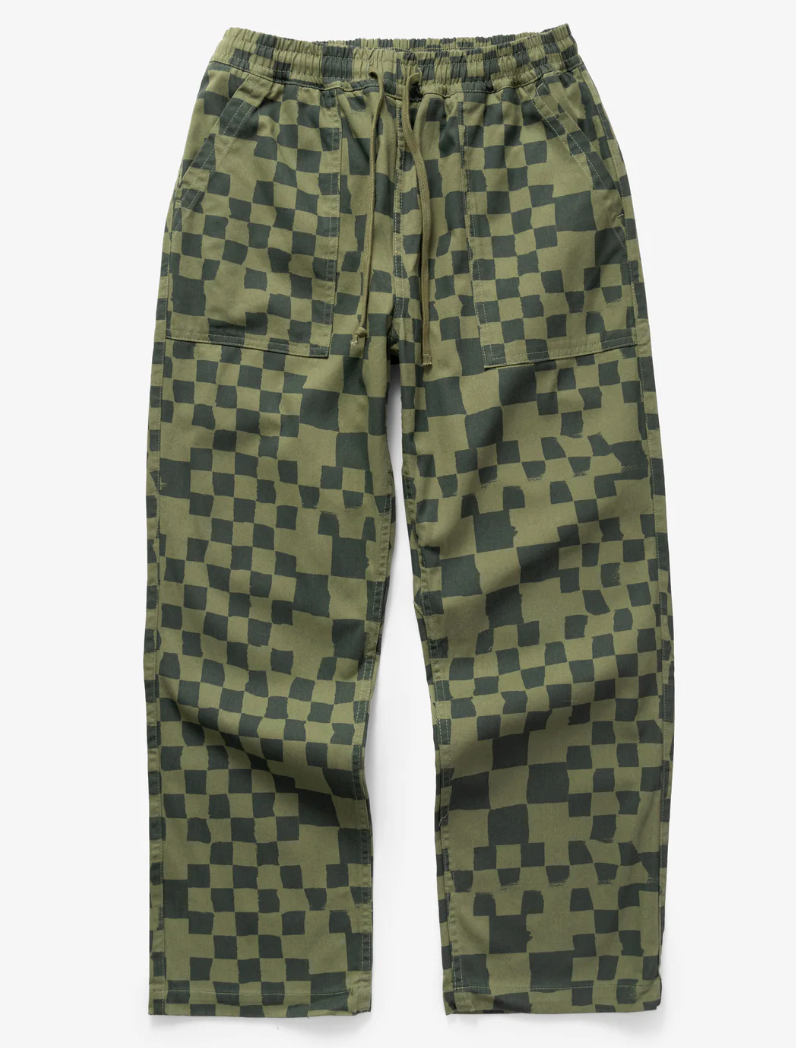 PRINTED CHEF PANTS Olive Checker