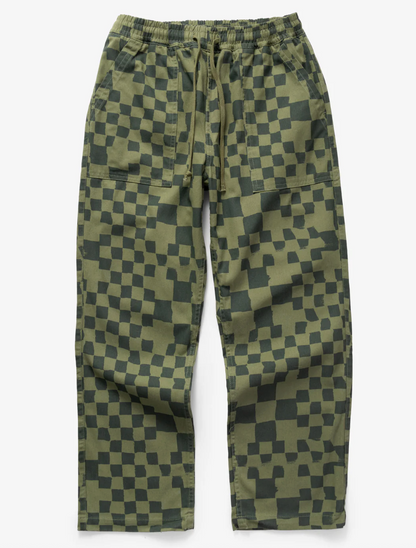PRINTED CHEF PANTS Olive Checker