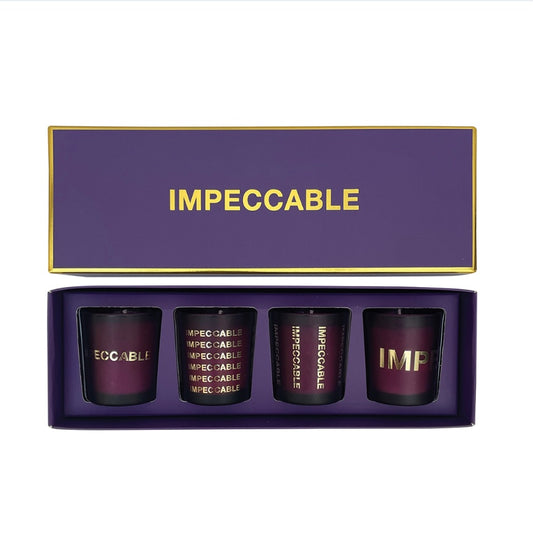 Coffret 4 bougies message