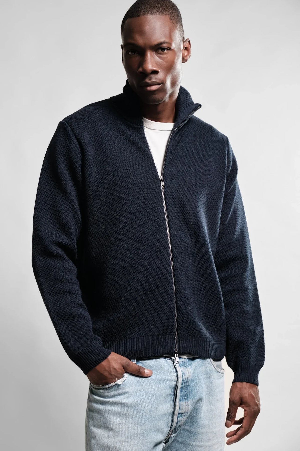 Nitto Knitwear - Gilet zippé Youri