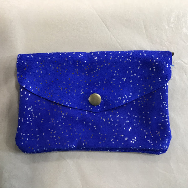 Pochette cuir et strass