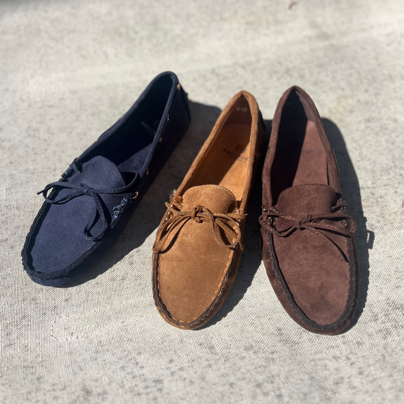 Mocassins suédine