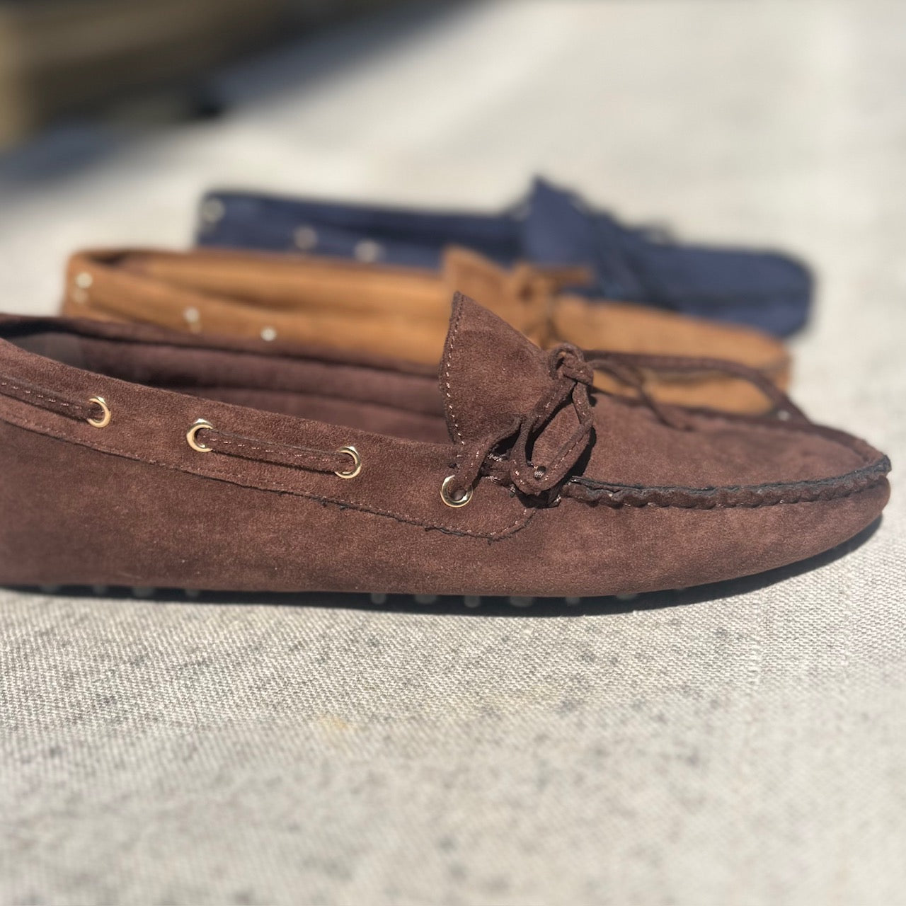 Mocassins suédine