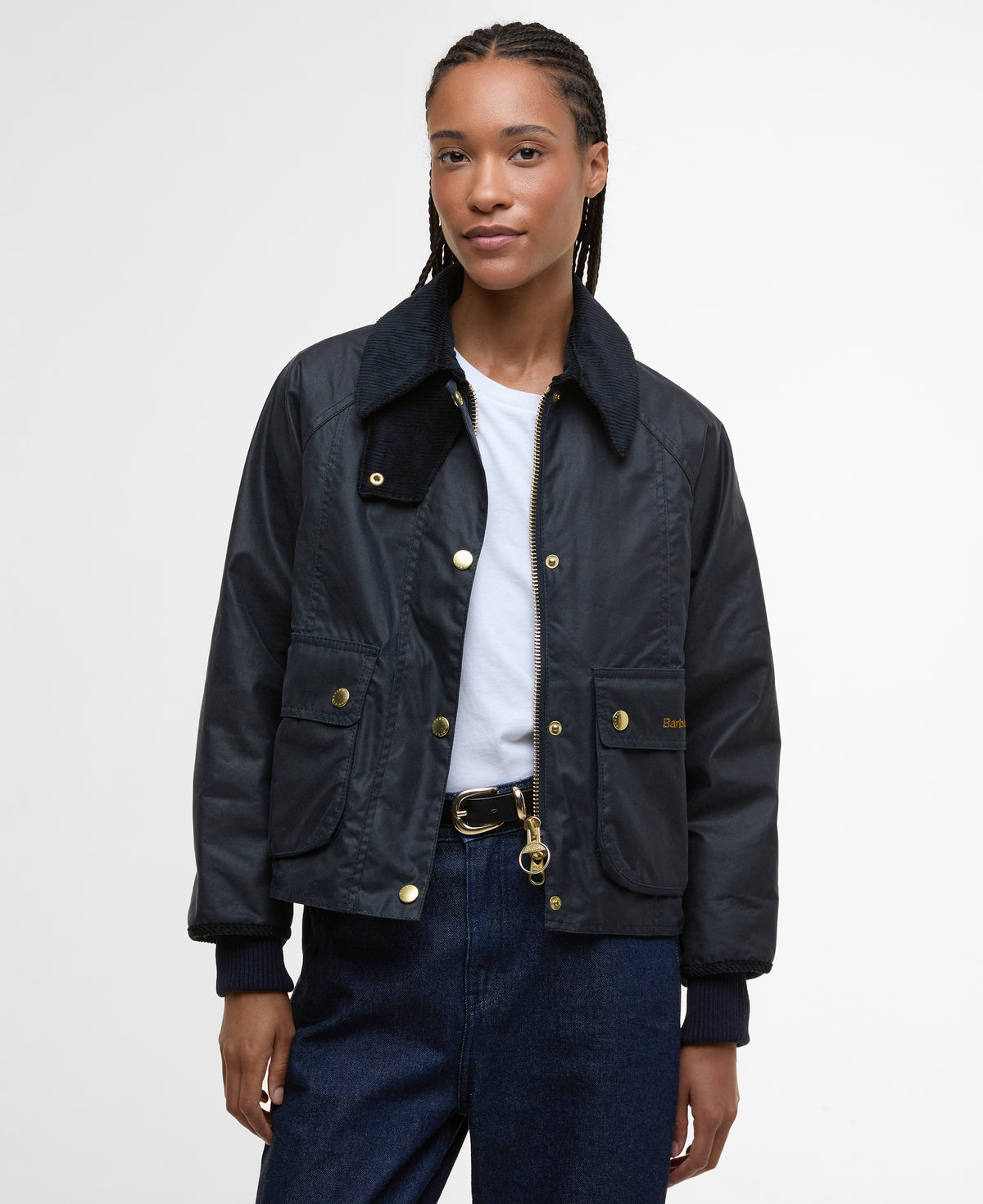BARBOUR - Cropped Beadnell Wax Jacket