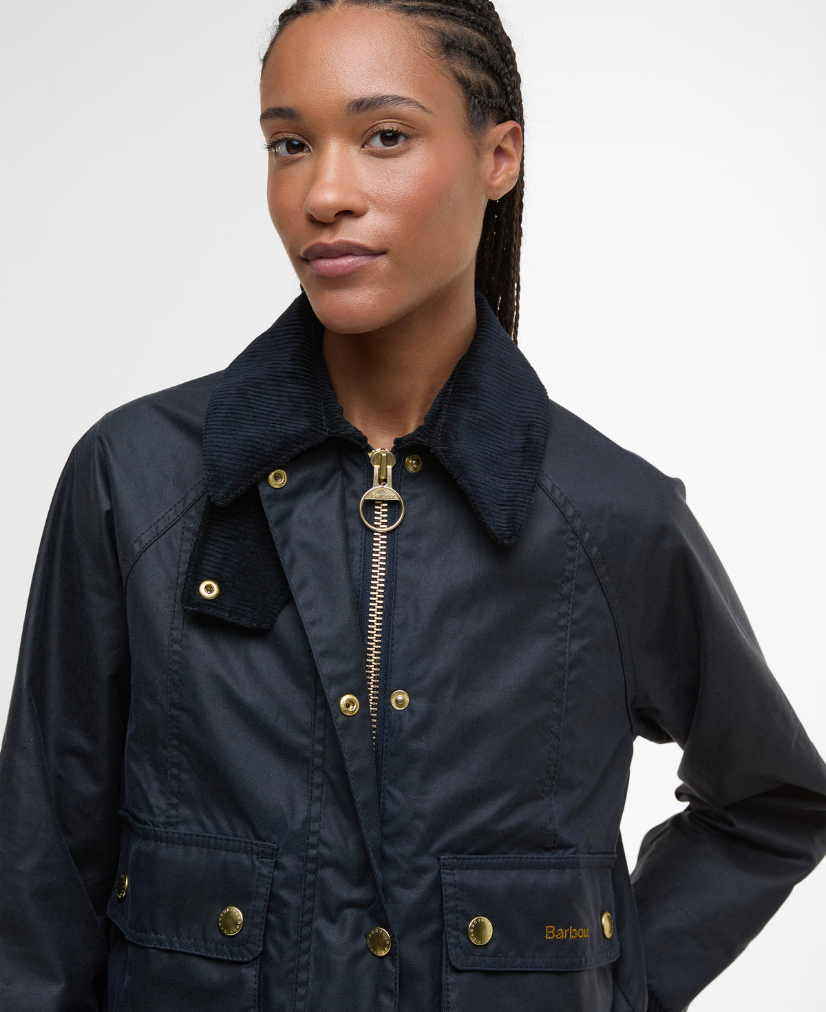 BARBOUR - Cropped Beadnell Wax Jacket