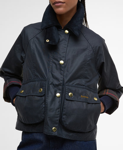 BARBOUR - Cropped Beadnell Wax Jacket