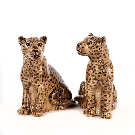 Salière et poivrière léopard