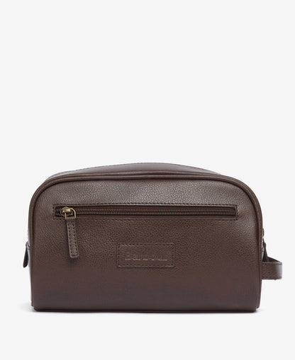 BARBOUR - Leather Washbag